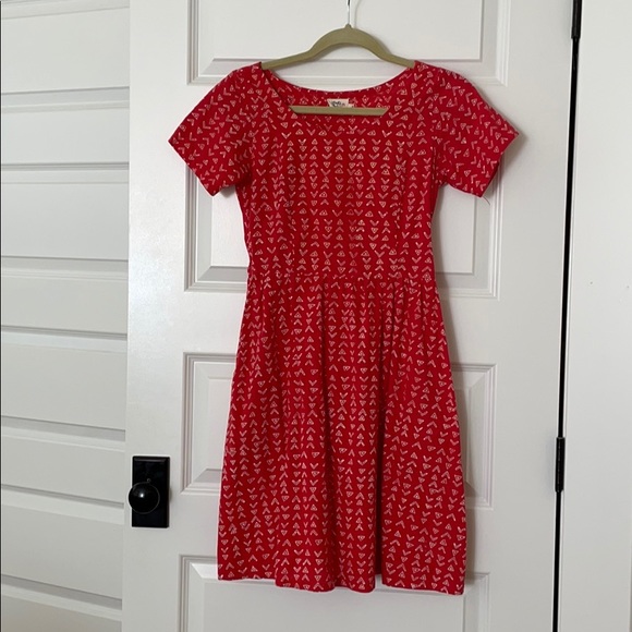 Mata Traders Red Pattern Play Dress XS - Picture 2 of 4